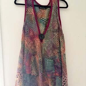 Colorful Sleeveless Mini Dress